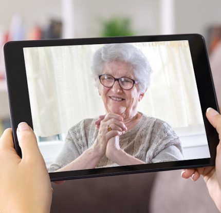 Residents video call using Zoom
